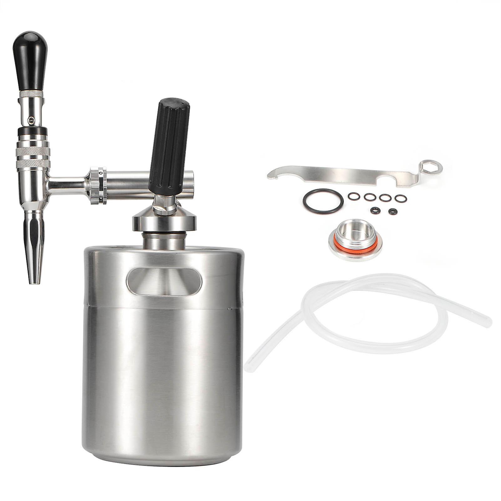 Home Brew Coffee System Kit Stainless Steel Keg Nitrogen Coffee Machine Dispenser System Kit2L