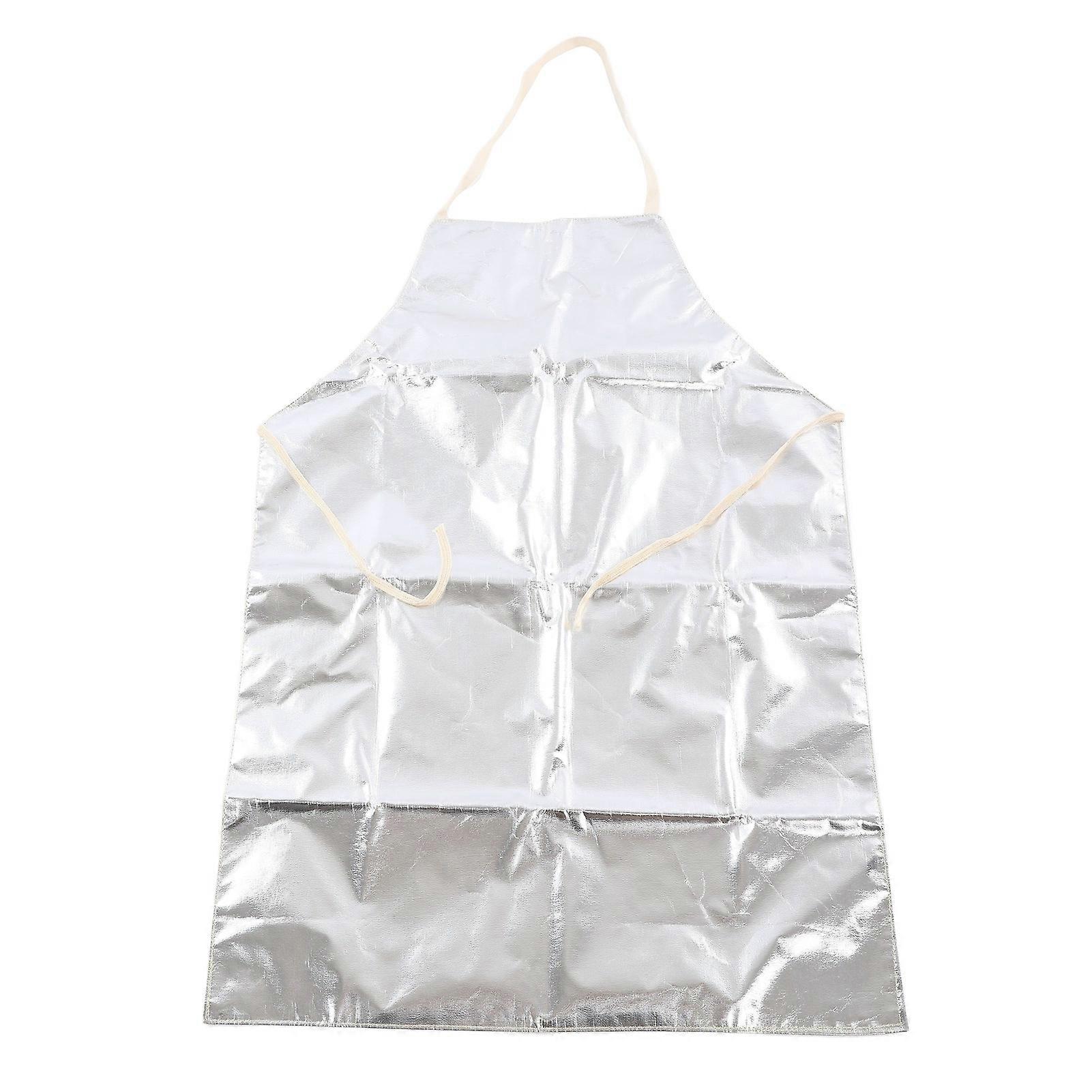 Fyearfly Heat Resistant Labor Apron, Work Labor Apron 1000℃ High Temperature resistances Aluminum Foil Working Apron