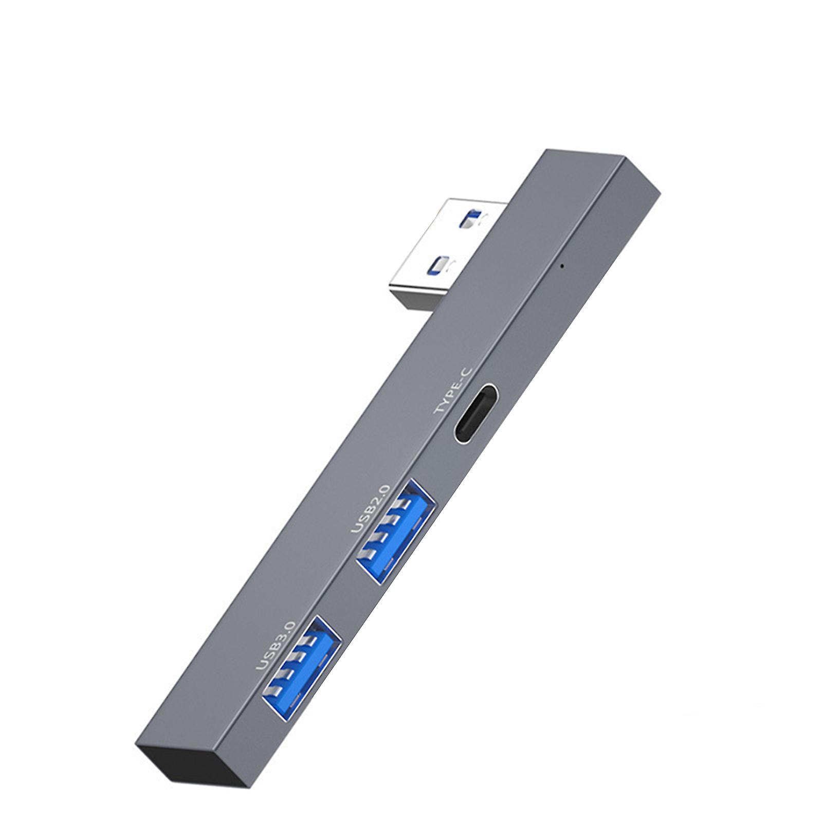 Mini USB3.0 Docking Station Multipurpose USB Flashing Drive Hub for Home Bedroom Office