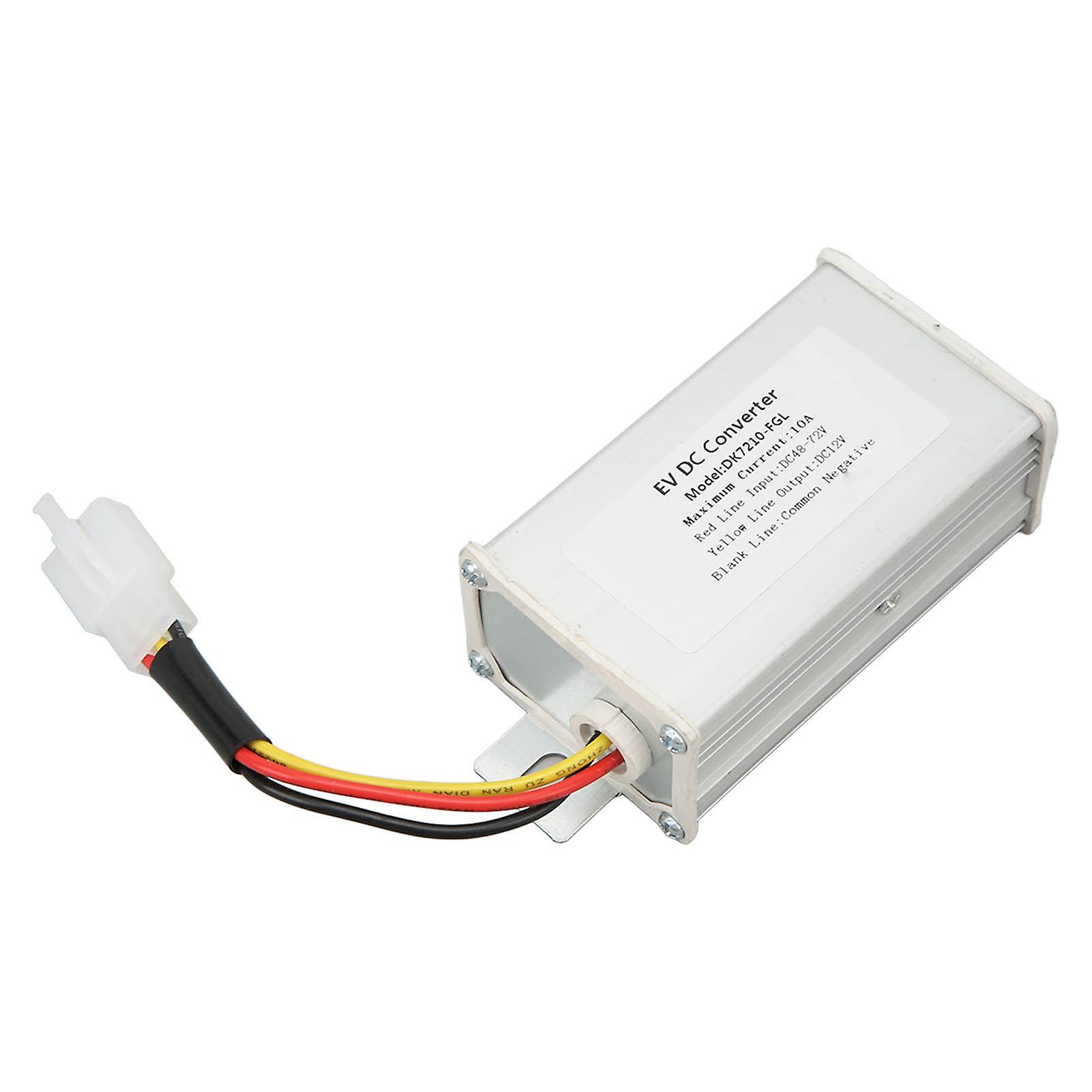 DC Voltage Reducer 48V?72V Input to 12V 10A Output Power Supply Regulator Transformer Module for Electric Vehicles