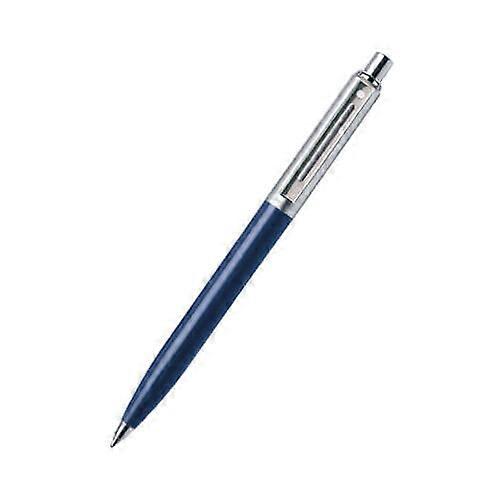BLUE/CHROME Sheaffer Sentinel Clickable Ballpoint Pen W/ Self-Serve Packaging