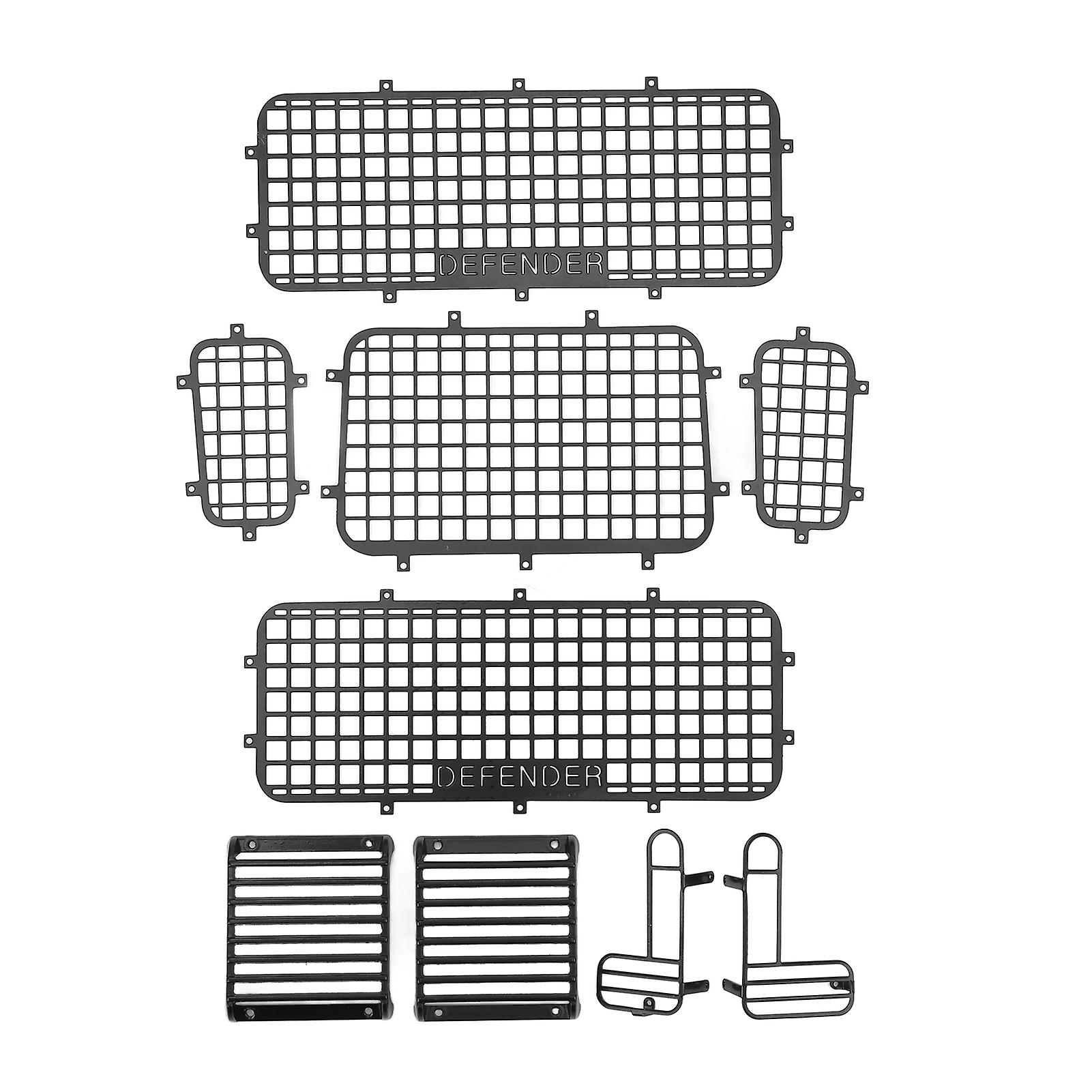 RC Metal Window Mesh Simulation Exquisite Prevent Scratching RC Defender Window Guard for Traxxas TRX4 RC Cars