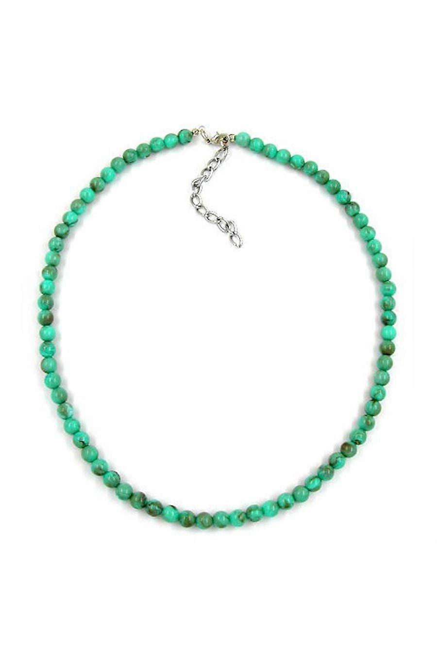 Necklace Beads 6mm Turquoise - Gl01442