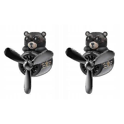 2pcs Bear Pilot Car Air Freshener