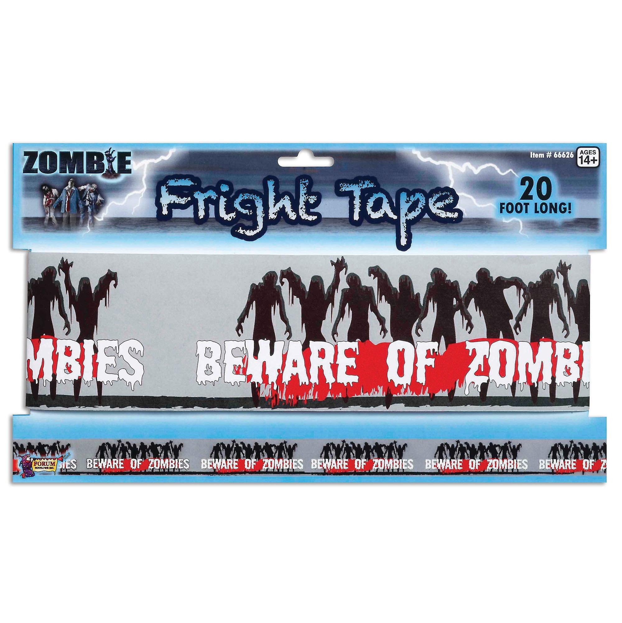 Zombie Fright Tape Halloween Items Unisex Hi267