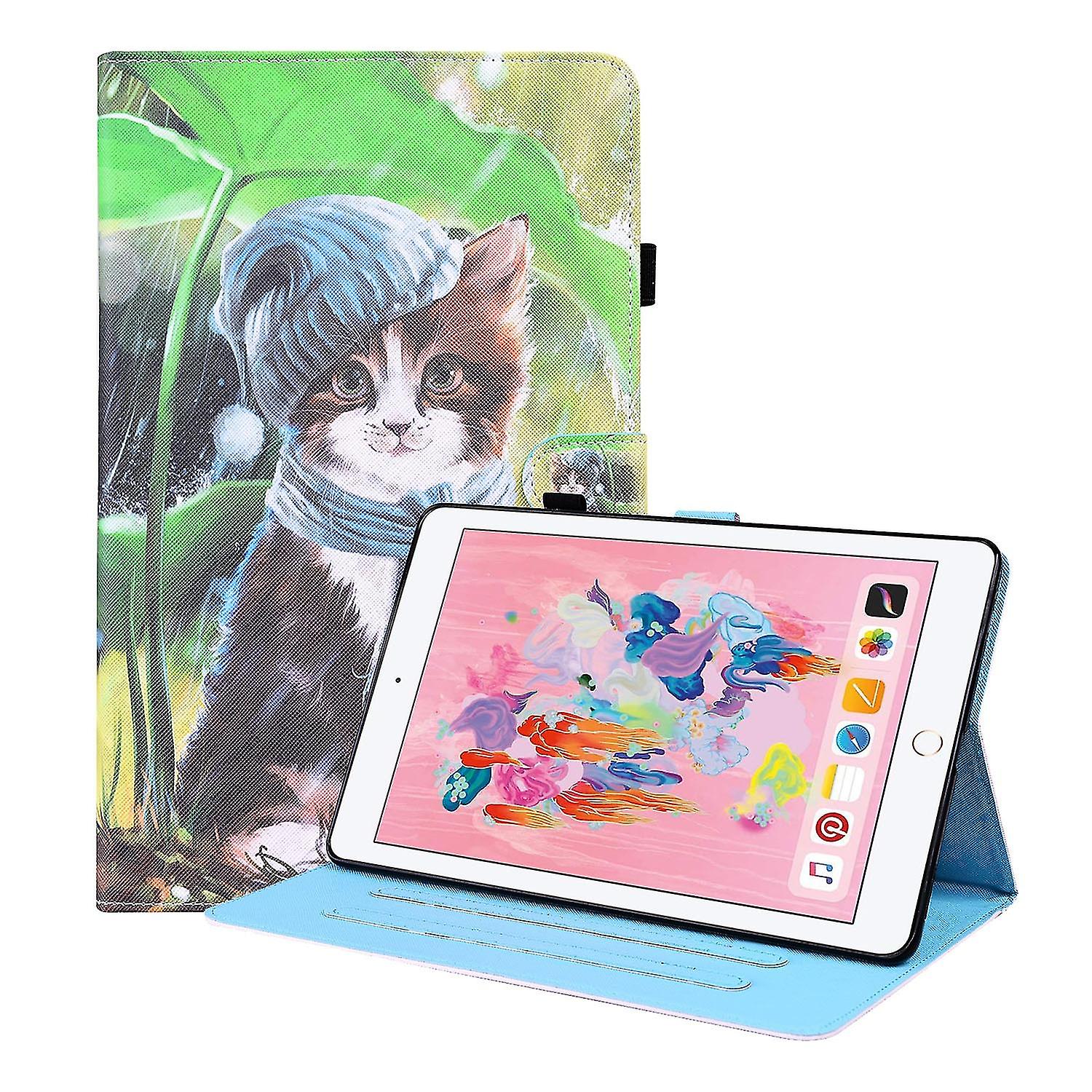 Case For Ipad 9.7 2018 / 2017 Bib Kitten