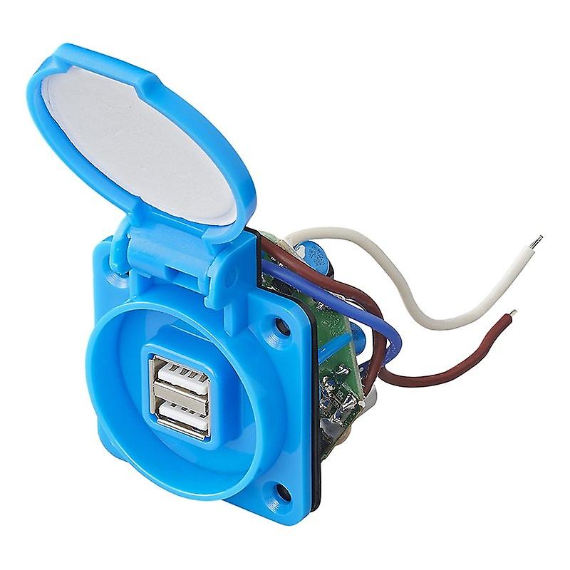 Toma de corriente con 2xUSB DC 5V máx. 2100mA