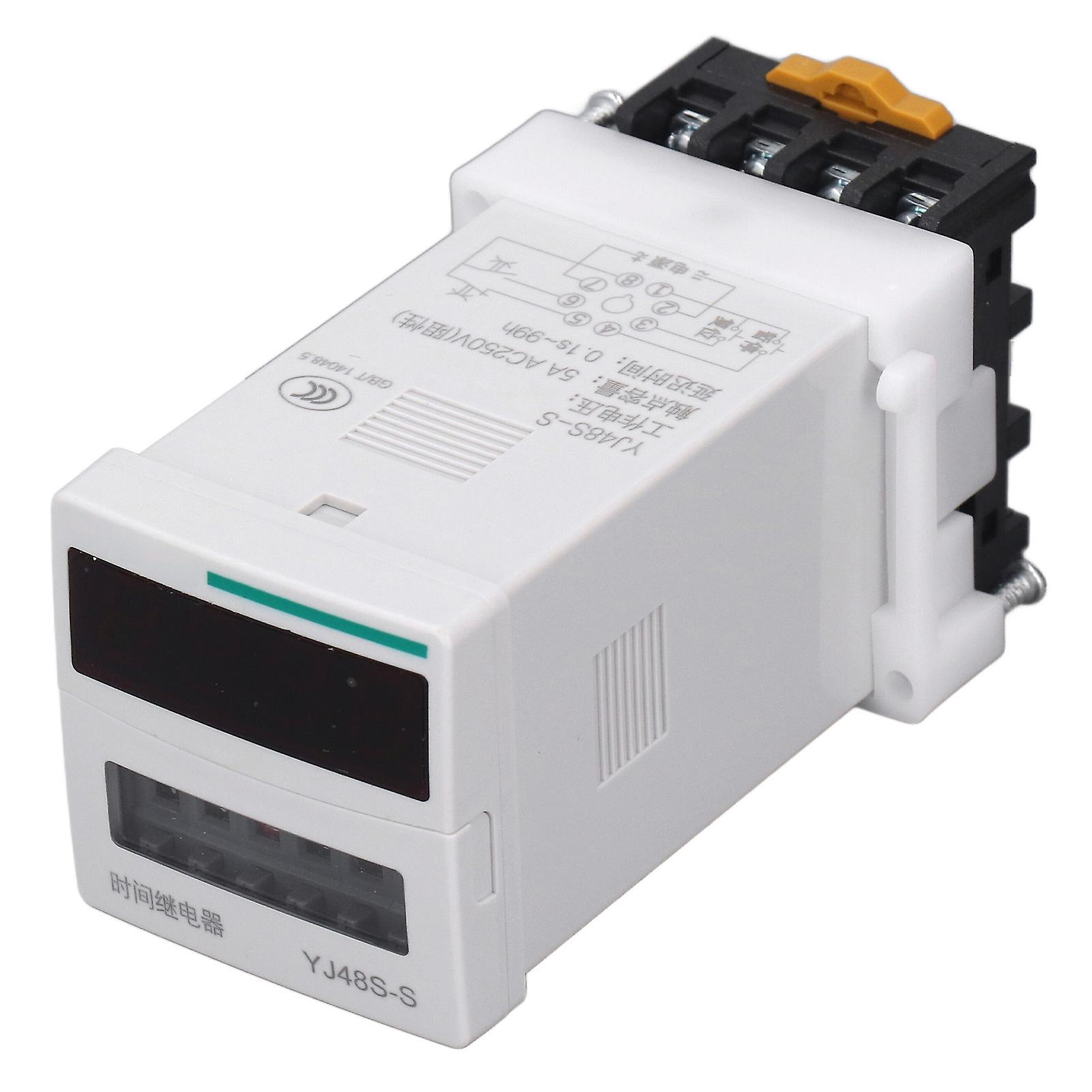 8 Pin Time Relay 1 Set Cycling Type Controller Programmable Delay Relay 0.1S?99H AC250V 5A Contact Capacity AC110V