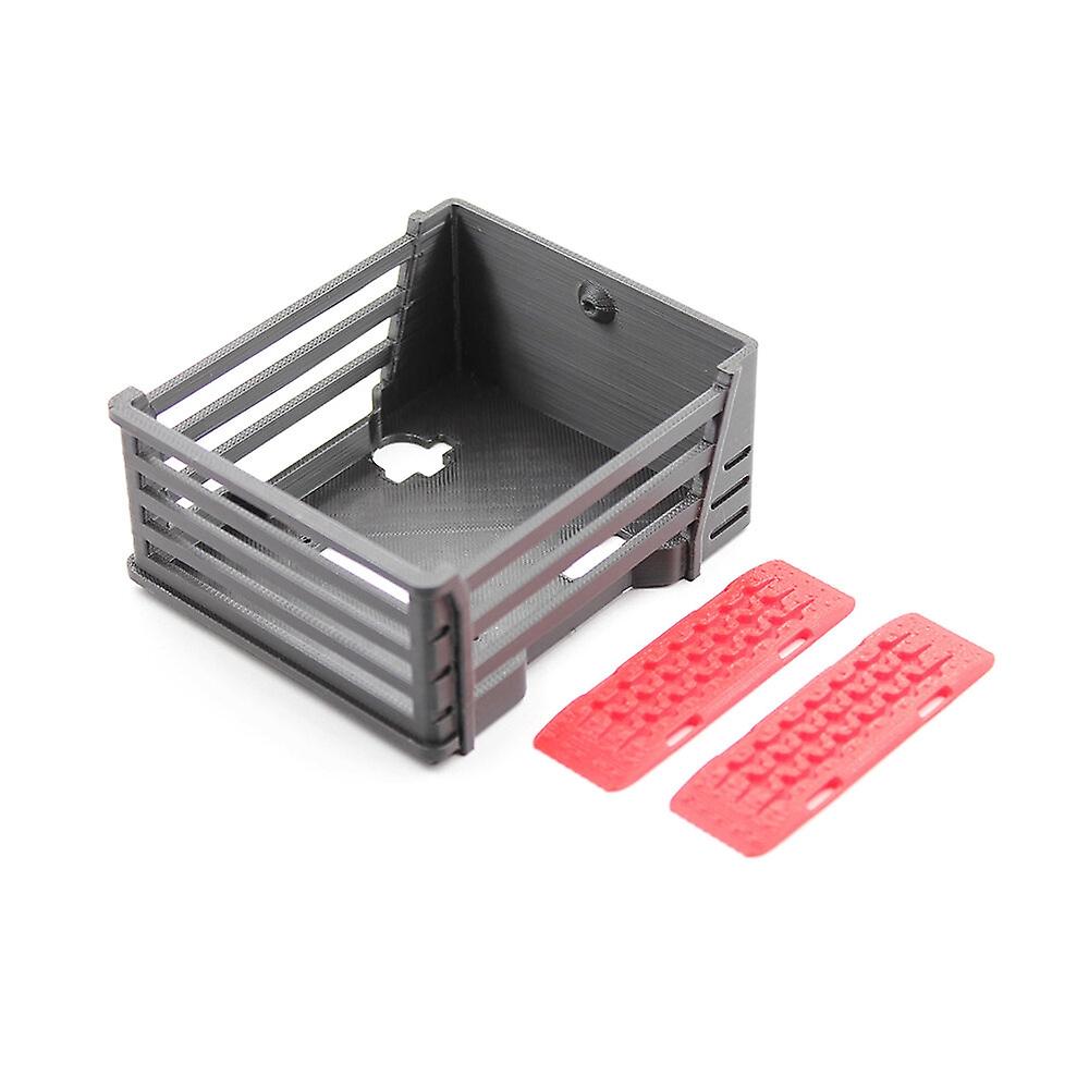QY3D Simulation Rear Bucket Escape Board Truck Bed Upgrade Parts for FMS FCX24 Power Wagon 1/24 RC C