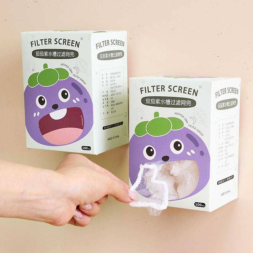 100-300x Mutfak Lavabo Filtre Mesh Tek Kullanımlık Kanalizasyon Çöp Filtresi Yemek Kalıntısı