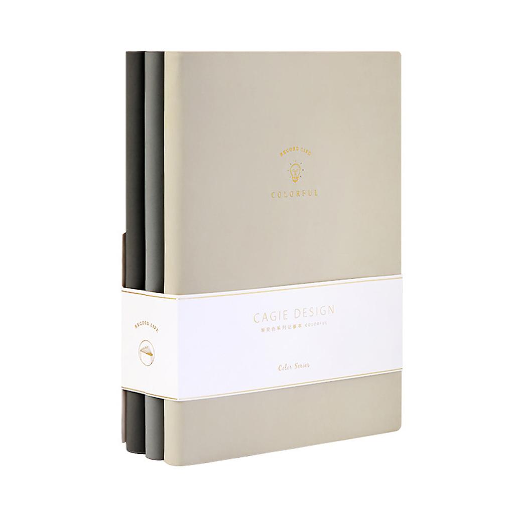 3 Pcs Office Notebook Business Notebook Retro Handbooks PU Leather Journal