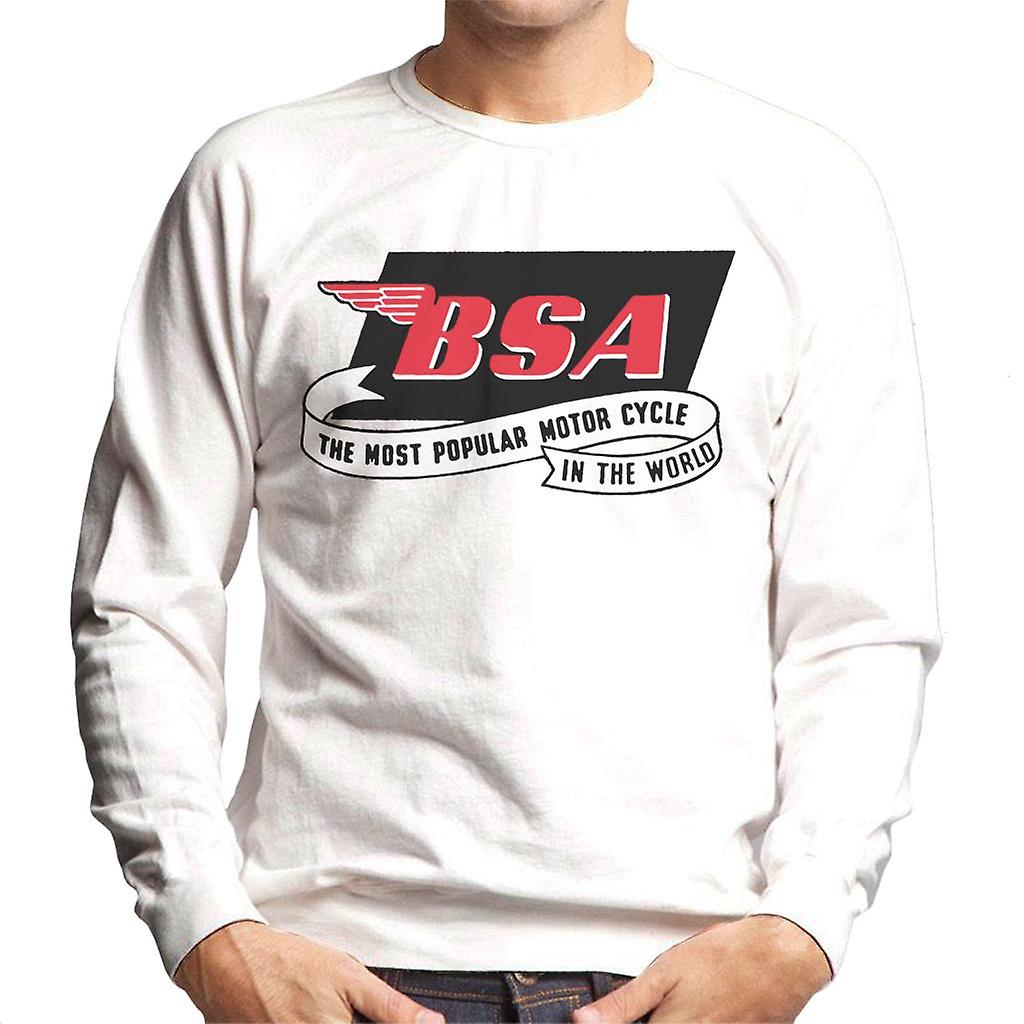 BSA Most Popular Motor Cycle In The World Logo Men's Sweatshirt