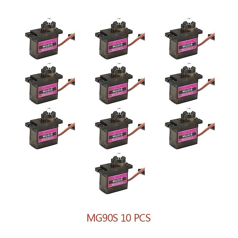 10PCS MG90S RC Micro Gear Servo 13.4g Motor For ZOHD Volantex Airplane For RC Helicopter Car Boat Mo