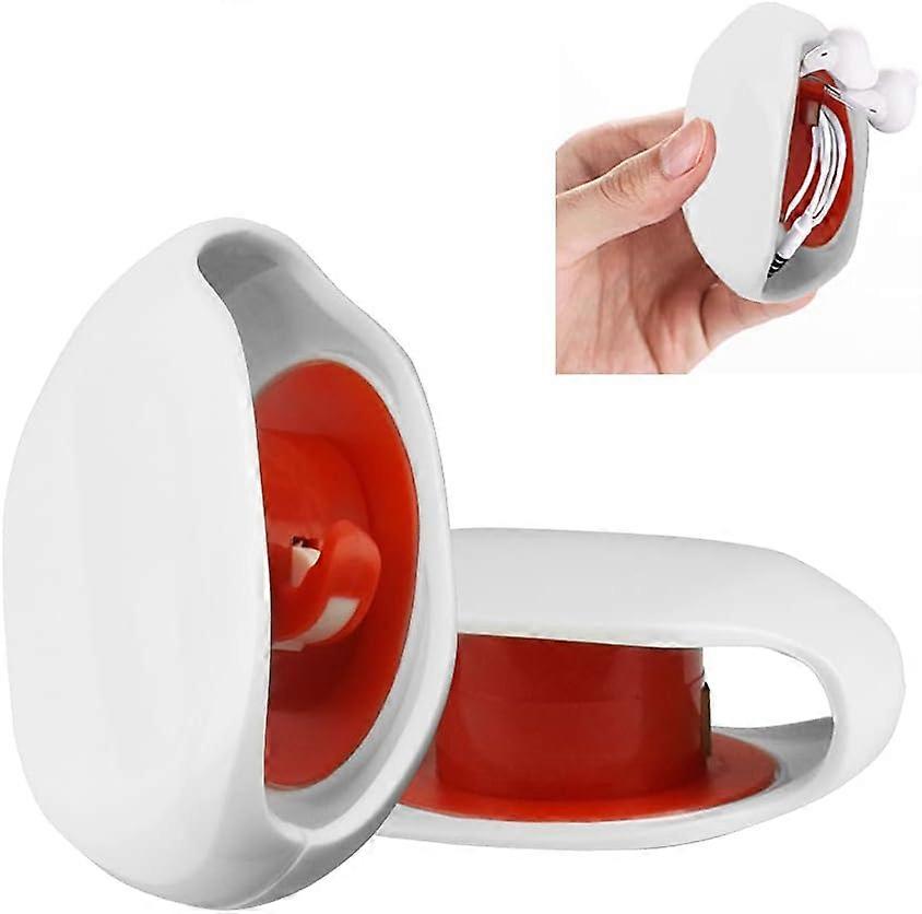 2 Pcs Automatic Earphone Winder Box Cable Storage Earphone Box Earphone Case Wired Earphone Case Winder