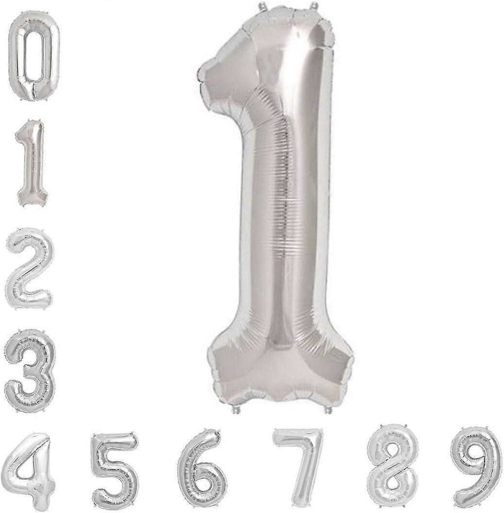 Hopea numero 1 ilmapallo, 1. syntymäpäiväjuhlafolio Mylar Helium -ilmapallot, 40 tuumaa