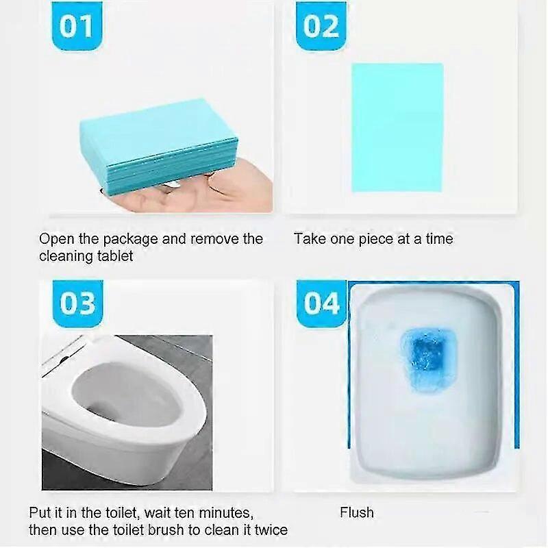 30pcs Toilet Cleaner Sheet For Mopping Toilet Cleaning Hygiene Toilet ...