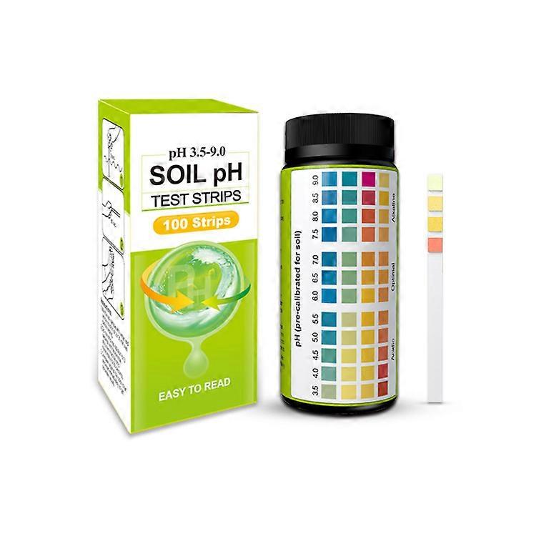 Soil PH Test Strip 3.5 to 9 Range High Accuracy PH Testing Paper Kit for Garden Lawn Grass Plant