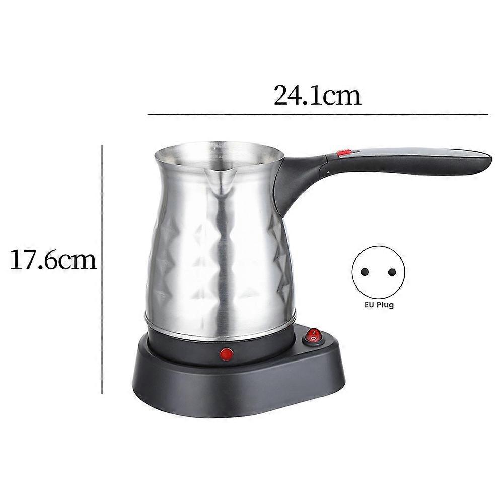 Cafetière Turque En Inox 304 600ml - Pour Café, Lait, Beurre Fondu, Induction Et Gaz - Avec Brosse