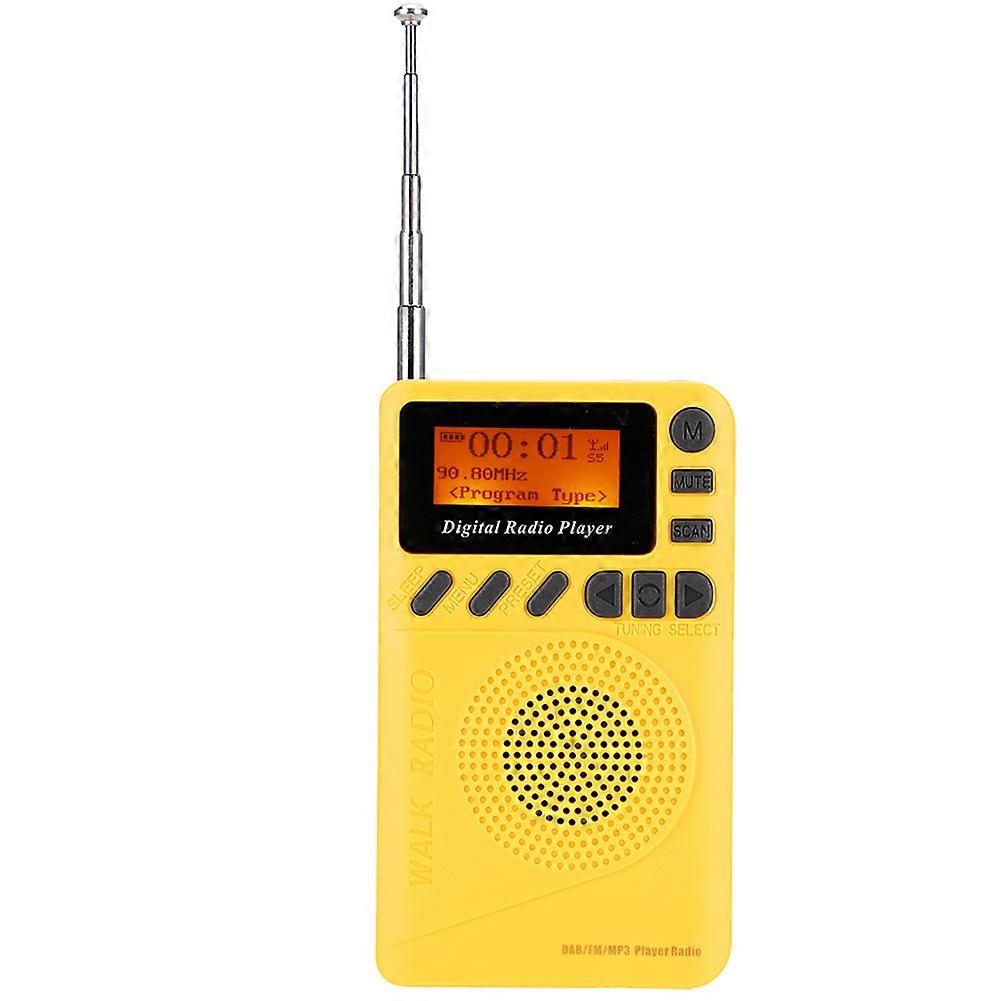 Mini Pocket Digital DAB+FM Radio Stereo Receiver Digital Radio with Reader MP3 Player