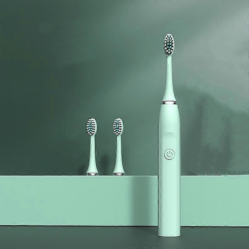 Sonic Vibrate Electric Toothbrushes Waterproof Adult Teeth Whitening Toothbrush Battery Version With Brushes Head 3 Colors