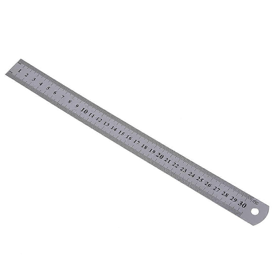 Stainless Steel Ruler Measure Metric Function 30cm 12Inch