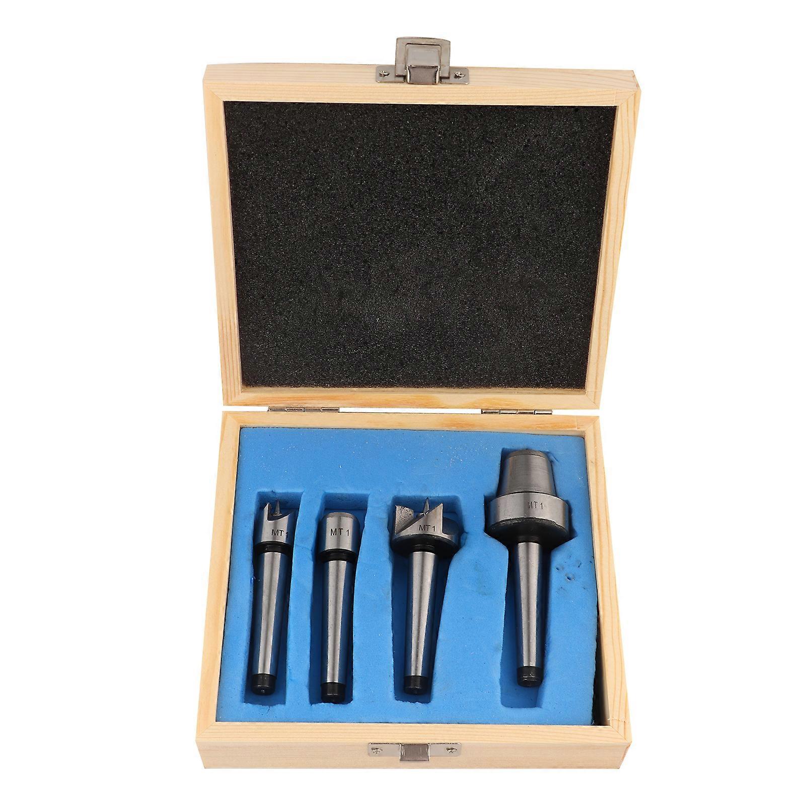 4PCS MT1 Wood Lathe Turning Spur Cup Center Set For Wood Turning Tool