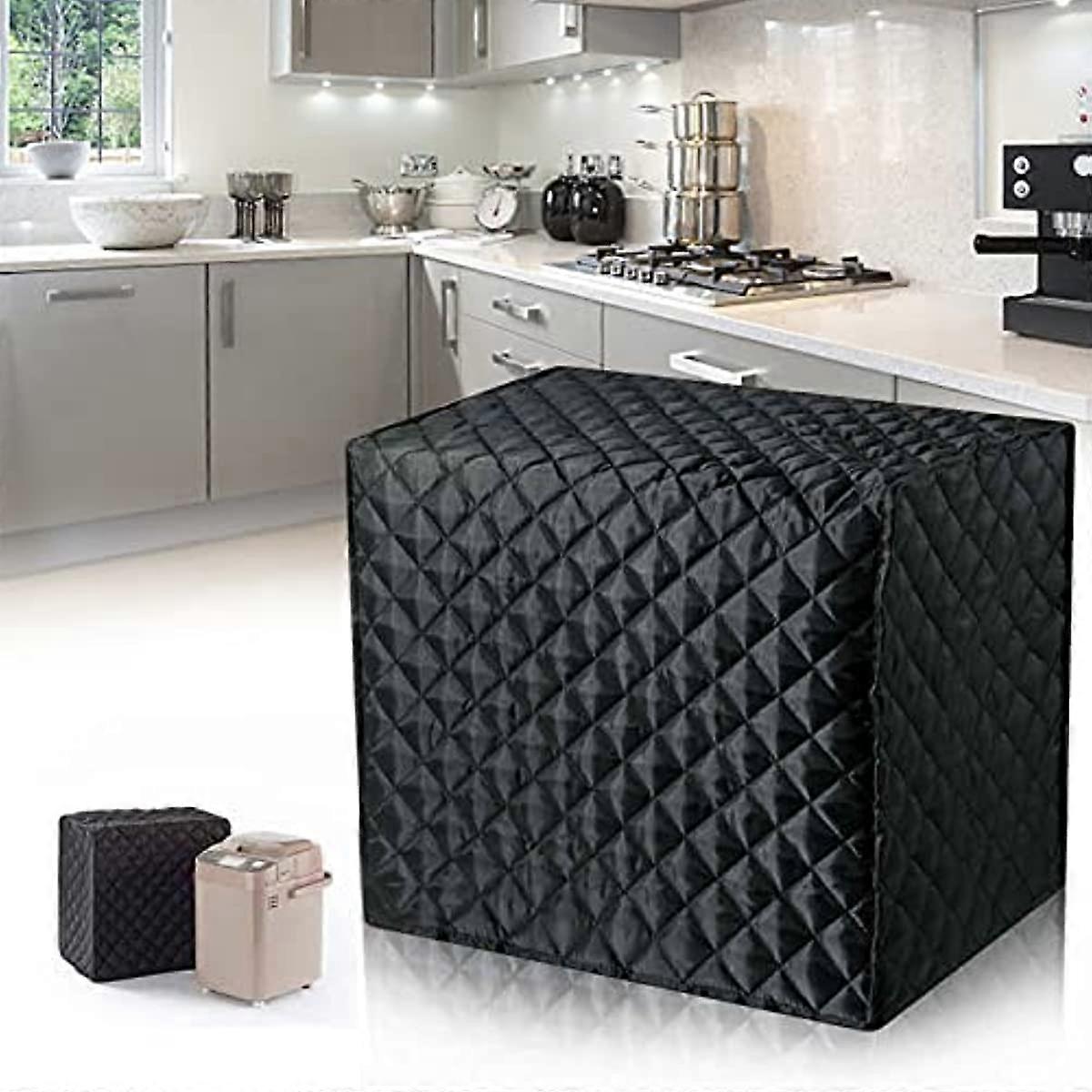Bread Maker Cover 43x28x38cm  Clip Cotton Polyester Quilted Kitchen Toaster Dirt Cover for Protect Your Bread Machine or Small Appliance  Machine Wash