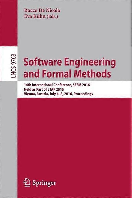 Software Engineering And Formal Methods Paperback