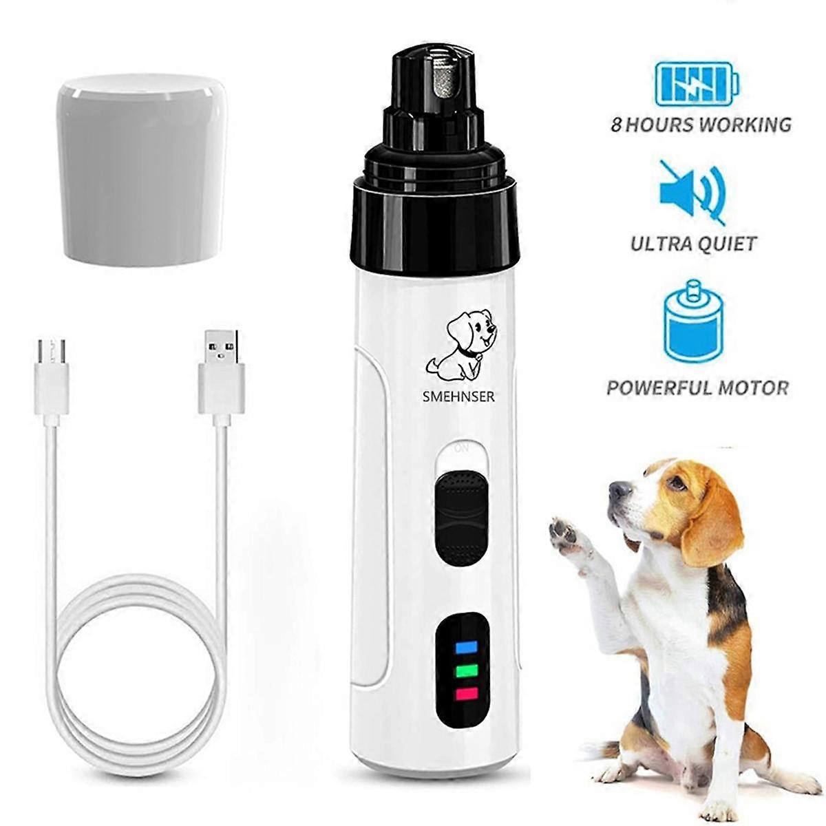 OVX Electric Dog Nail Grinder, 2 in 1 Rechargeable Pets Nail Clipper