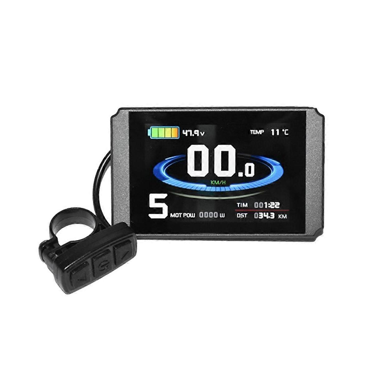 KT Ebike LCD Display 24V 36V 48V LCD8H Display Waterproof Connector with USB Electric Bicycle Bike