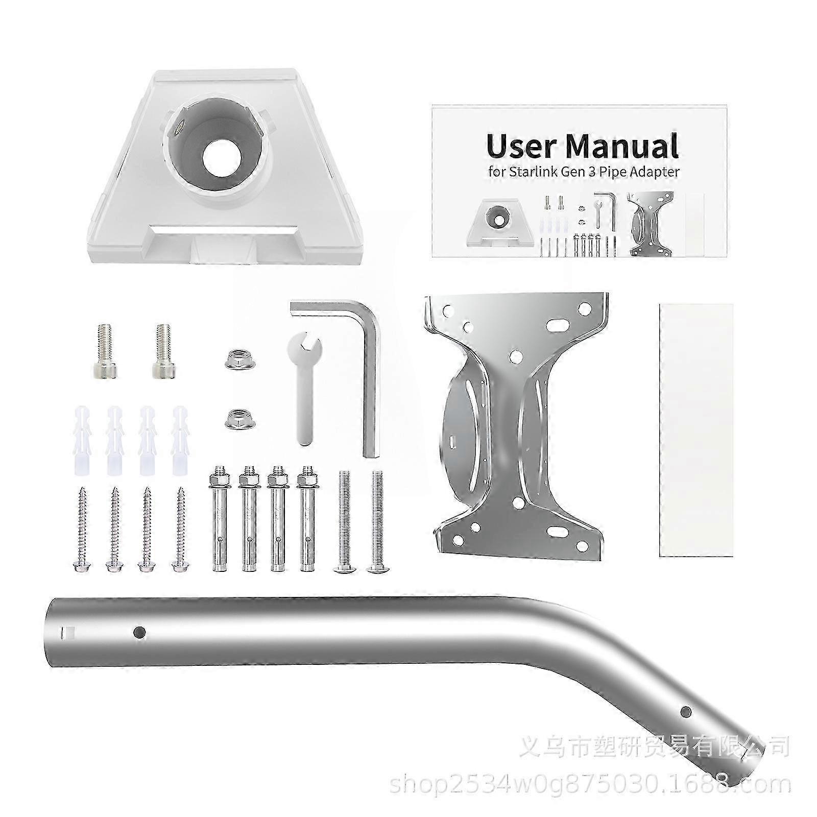 For Starlink Gen3 plastrøradapter 2024 NYHET