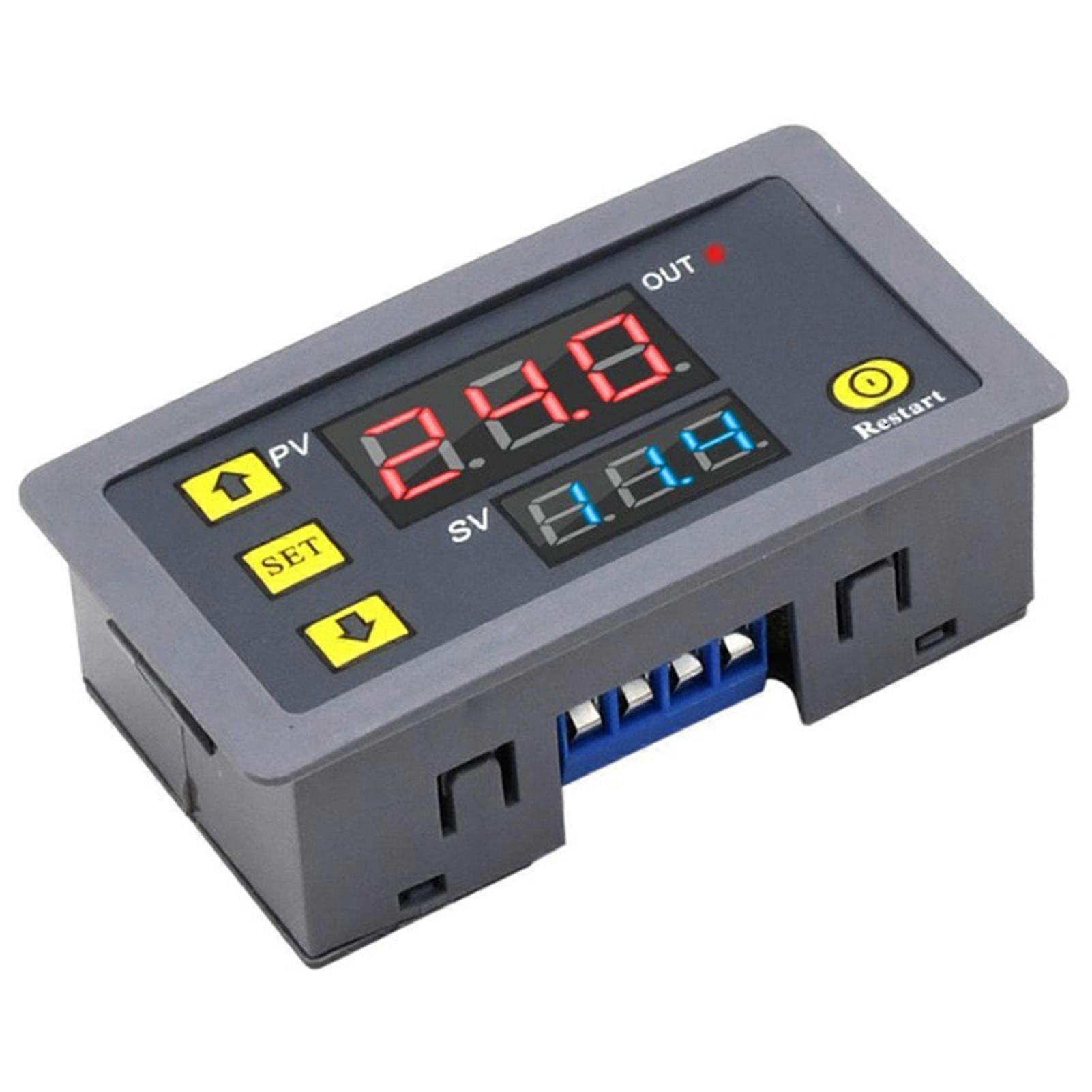 Timer Relay Digital Time Cycle With Lcd Display Switch Button Case Time Delay For Car Vehicle