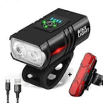 Bike Front Rear Lights Kit for Night Riding Practical Emergency Flashlight for MTBs Road Bike