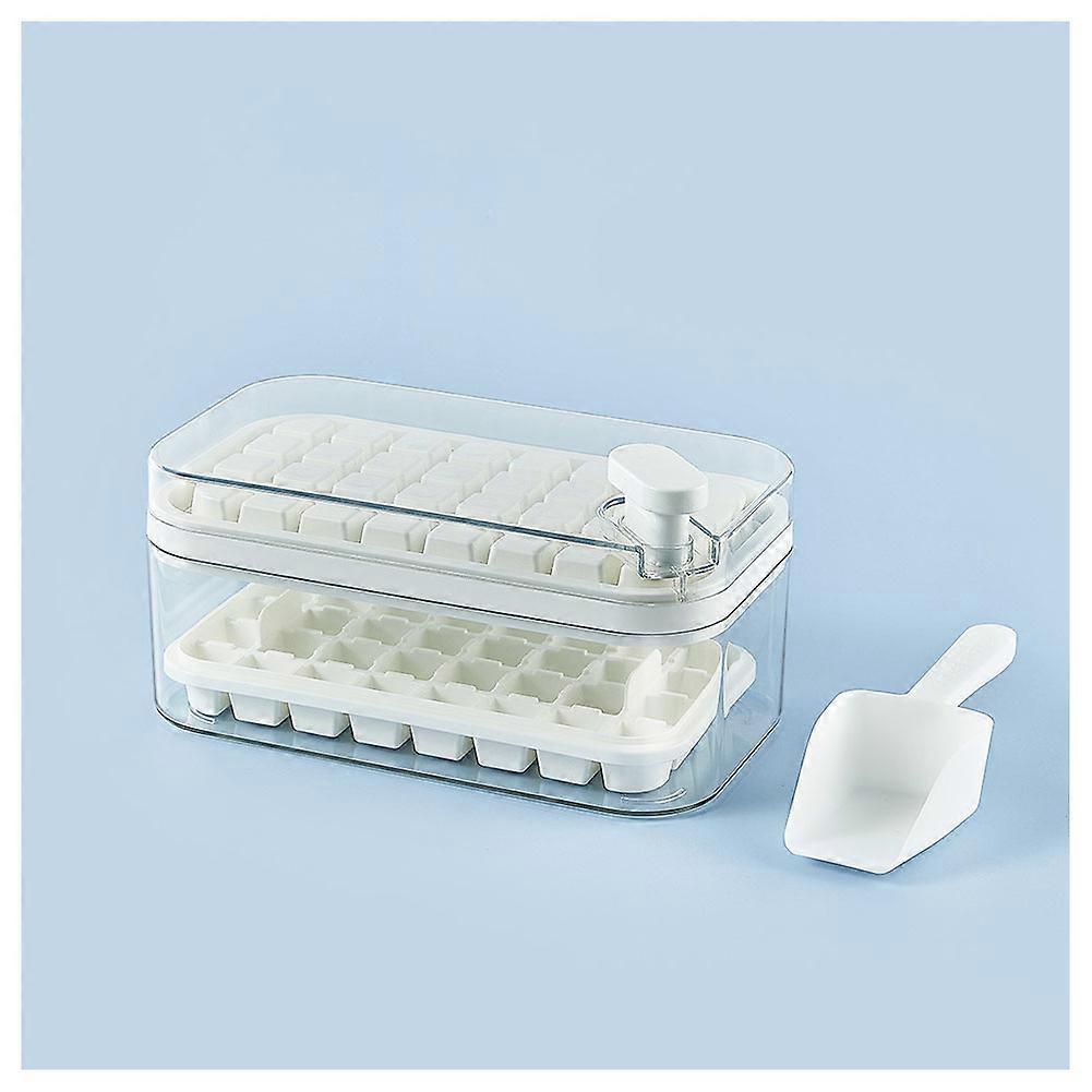 Silicone Ice Box DIY Ice Cubes Mold Press-type Ice Cubes Tray for Home