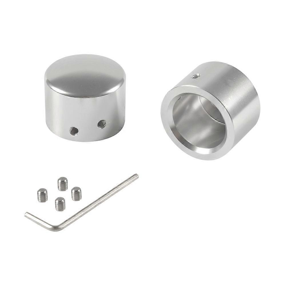Front Axle Nut Covers, Aluminum Axle Nut Caps for VRSC Softail Dyna Super Glide XL 883 1200