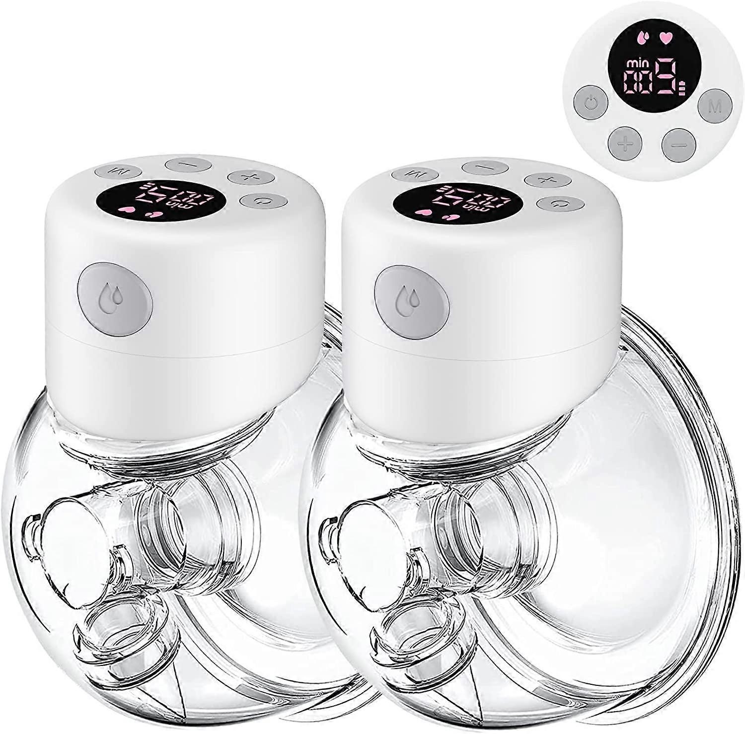 Breast Pump, Wearable Breast Pump, S12 Hands Free Breast Pump, Electric Portable Breast Pump with 2 Mode & 9 Levels, Wireless Breast Pump Hand Free, L