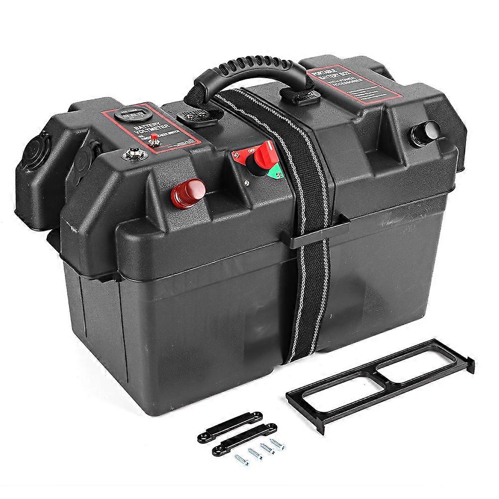 Plast Minnkota Trolling Motor Power Center Station Batteriboks USB & 12V lader port