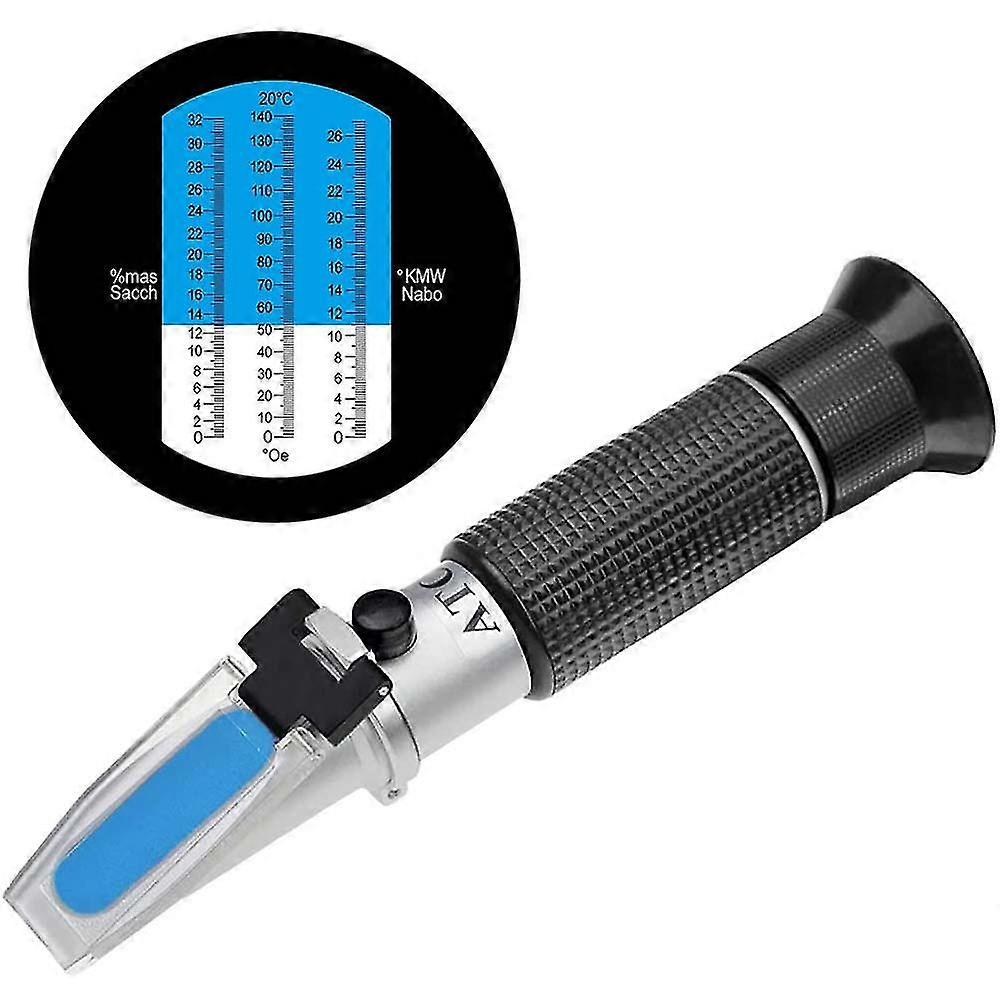0~32% Brix Meter Refractometer, Portable Hand Held Refractometer