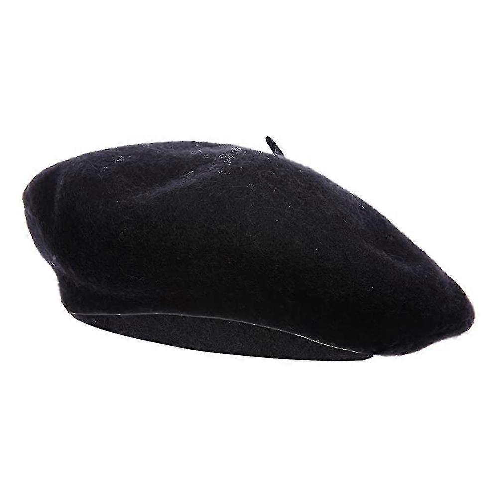 Wool Beret Hat,solid Color French Style Winter Warm Cap For Women Retro Autumn And Winter Wool Painter Hat Ladies Beret All-match