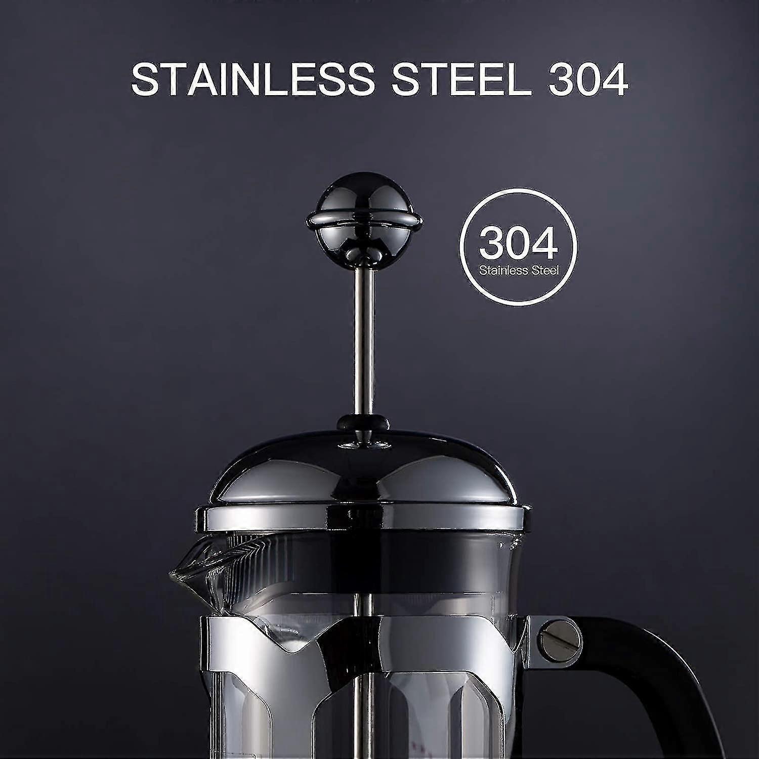French Press Coffee Maker(34 Oz),heat Resistant Borosilicate Glass
