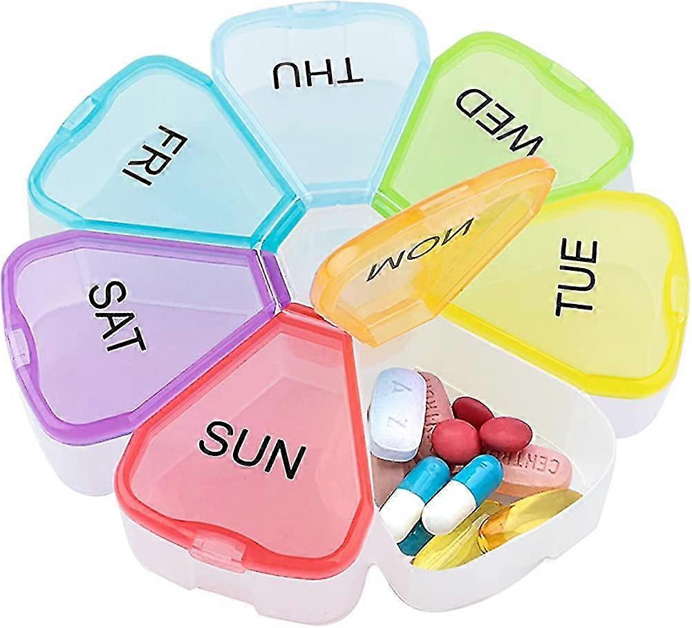 Weekly Pill Box Organiser,acsergery 7 Day Tablet Box Pill Boxes Case Tablet