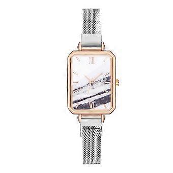 Kvinder Fashion Watch Ur Rustfrit Stål Casual Kjole Wrist Crystal smykker