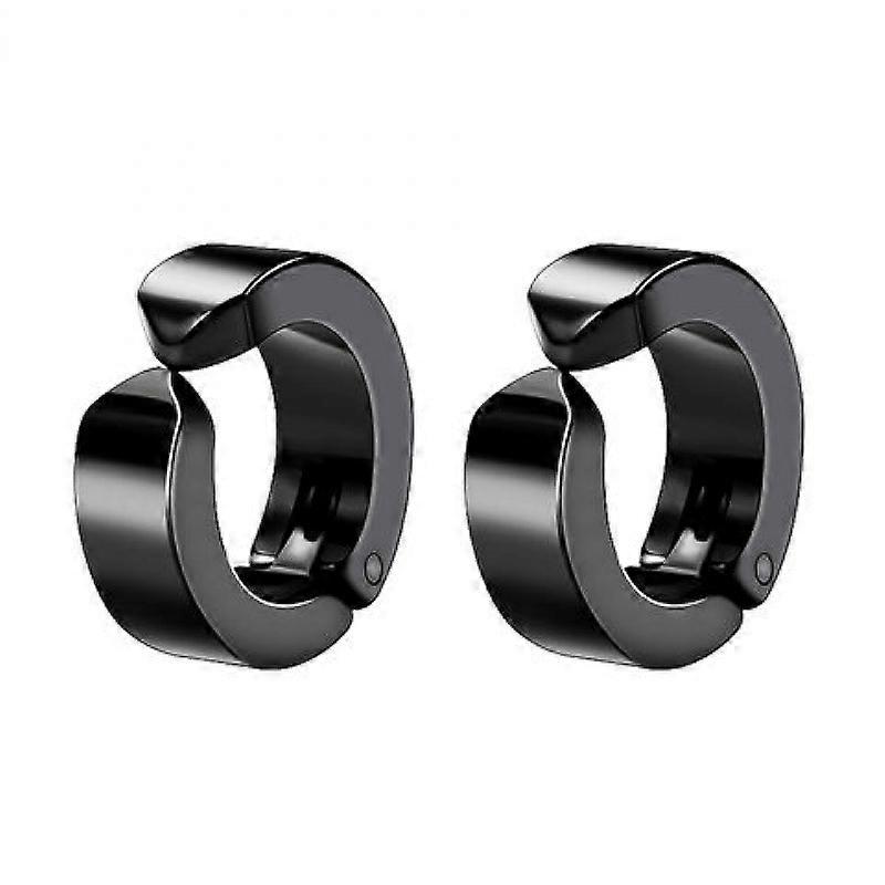 Men's Style Earrings,1pair,black