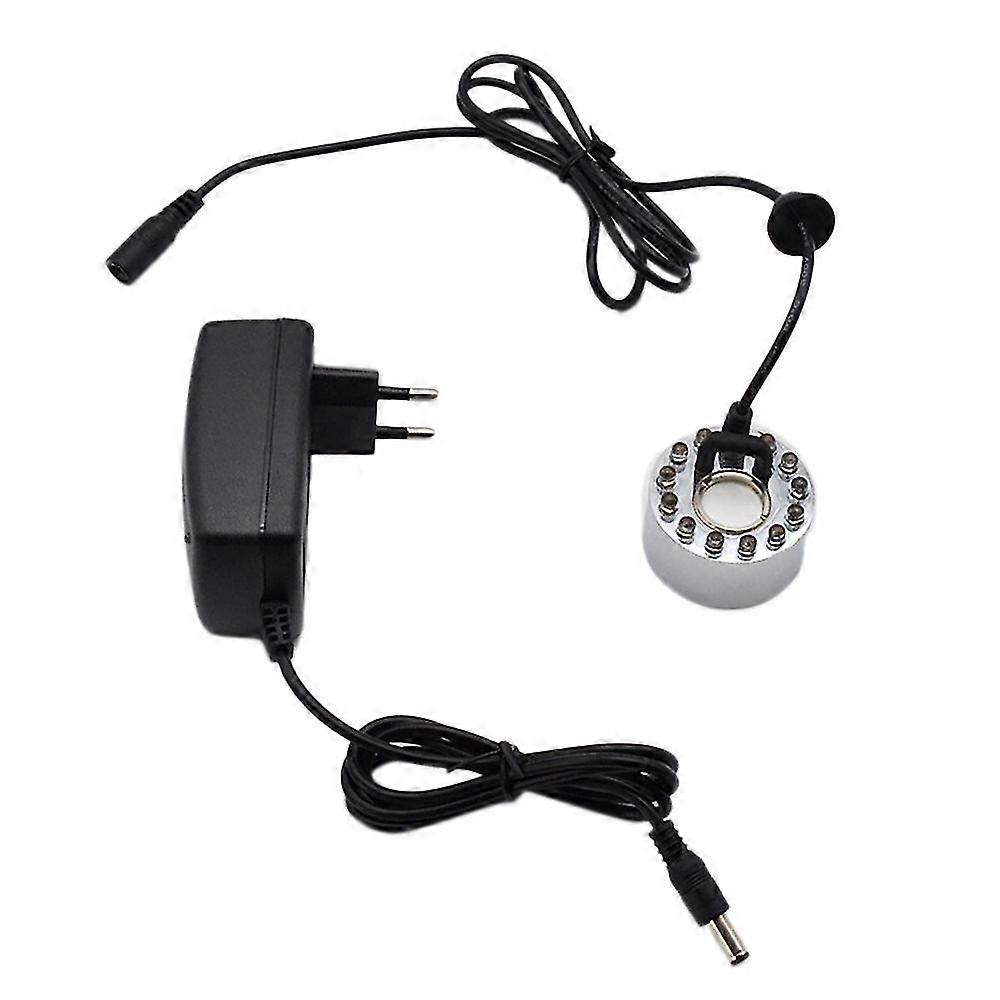 Mist Maker 12 Led Light Color Change Mist Maker Atomizer Water Fountain Pond Indoor Outdoor Mister