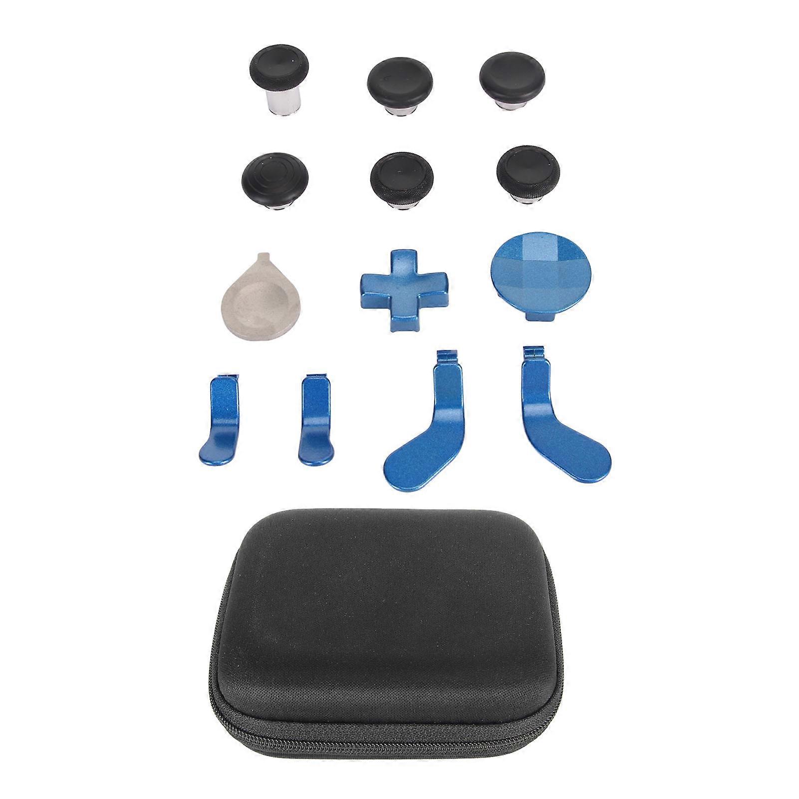 Replacement Thumbsticks Kit Sensitive Magnetic Metal Thumbsticks for Xbox One Elite Series 2 Blue