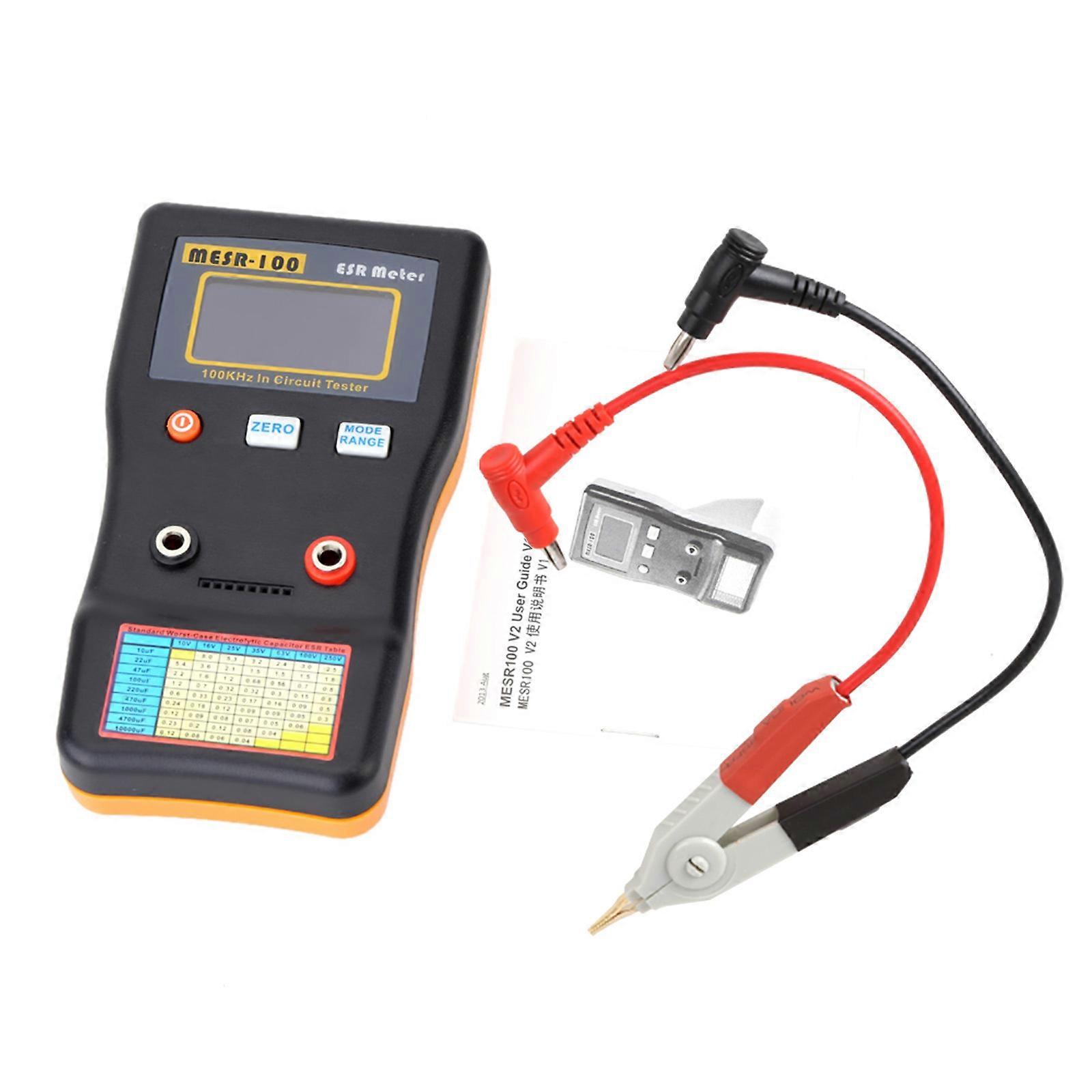 MESR-100 Professional ESR Capacitance Ohm Meter Capacitance Resistance Capacitor Circuit Multimeter Tester