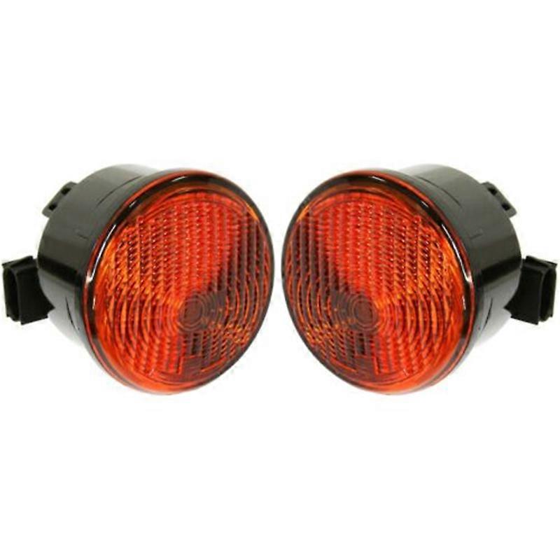 2x Turn Signal Lights For 2007-13 Jeep Wrangler (JK) Plastic LH & RH with Bulb