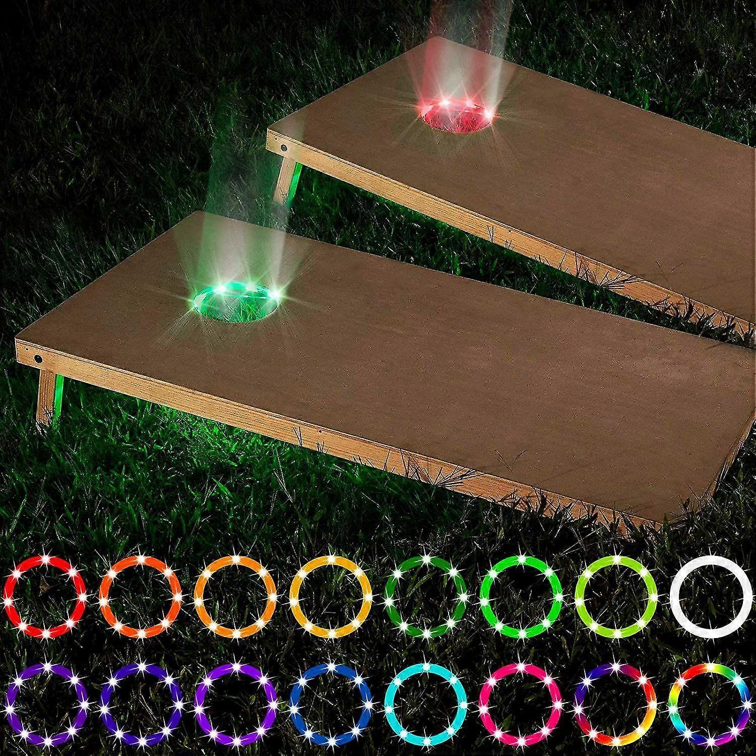 Cornhole Game Night Light Corn Hole Bean Bag Toss Board Led Lamp