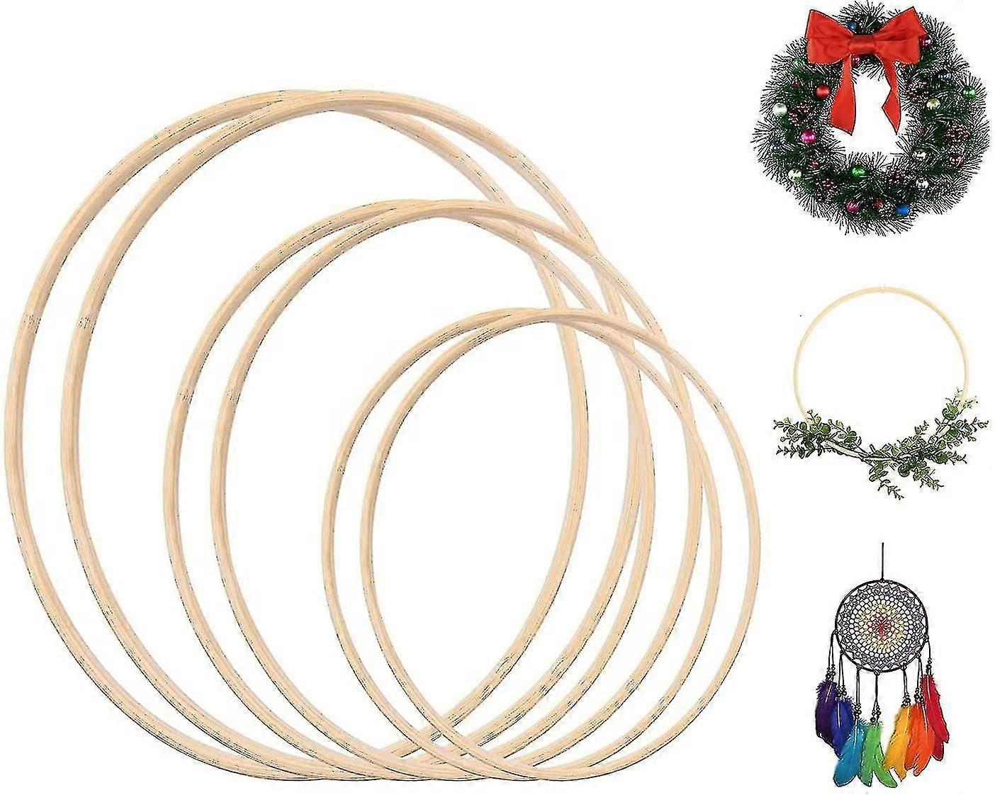Bamboo Embroidery Hoop - Cross Stitch Frame, 6 Inch (15cm) Size, For Sewing & Display - View #4