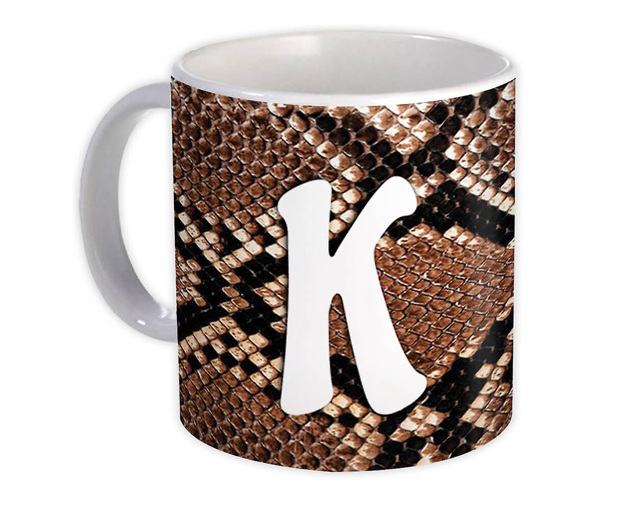 Presentmugg: Monogram Letter K Snake